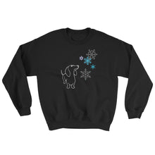 Load image into Gallery viewer, Dachshund Snowflakes - Sweatshirt - WeeShopyDog
