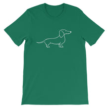 Load image into Gallery viewer, Dachshund Happy - Unisex/Men's T-shirt - WeeShopyDog