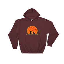 Load image into Gallery viewer, Dachshund In Love - Hooded Sweatshirt - WeeShopyDog