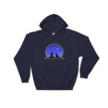Load image into Gallery viewer, Dachshund Night Love - Hooded Sweatshirt - WeeShopyDog