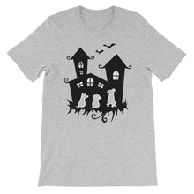 Load image into Gallery viewer, Dogs Halloween Castle - Unisex/Men's T-shirt - WeeShopyDog
