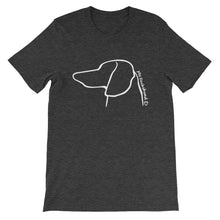 Load image into Gallery viewer, My Dachshund Outline - Unisex/Men's T-shirt - WeeShopyDog