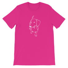 Load image into Gallery viewer, Dachshund Cute - Unisex/Men's T-shirt - WeeShopyDog
