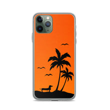 Load image into Gallery viewer, Dachshund Palm Tree - iPhone Case