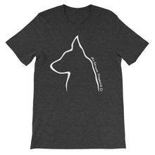 Load image into Gallery viewer, My German Shepherd Outline - Unisex/Men's T-shirt - WeeShopyDog