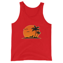 Load image into Gallery viewer, Dachshund Palm Tree - Unisex/Men's Tank Top - WeeShopyDog