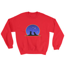 Load image into Gallery viewer, Dachshund Night Love - Sweatshirt - WeeShopyDog