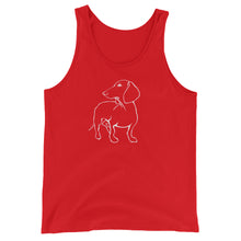 Load image into Gallery viewer, Dachshund Beauty - Unisex/Men's Tank Top - WeeShopyDog