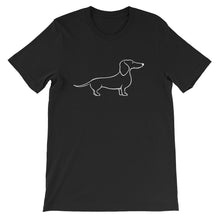 Load image into Gallery viewer, Dachshund Happy - Unisex/Men's T-shirt - WeeShopyDog