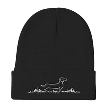Load image into Gallery viewer, Dachshund Line Grass - Knit Beanie - WeeShopyDog