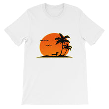 Load image into Gallery viewer, Dachshund Palm Tree - Unisex/Men's T-shirt - WeeShopyDog