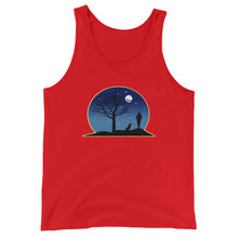 Load image into Gallery viewer, Dachshund Moon - Unisex/Men's Tank Top - WeeShopyDog