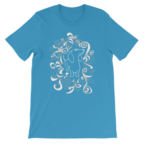 Dachshund Flower - Unisex/Men's T-shirt - WeeShopyDog
