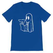 Load image into Gallery viewer, Dachshund Halloween Boo - Unisex/Men's T-shirt - WeeShopyDog