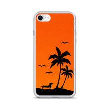 Load image into Gallery viewer, Dachshund Palm Tree - iPhone Case

