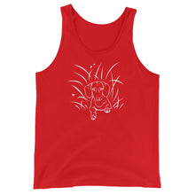Load image into Gallery viewer, Dachshund Play Grass - Unisex/Men's Tank Top - WeeShopyDog