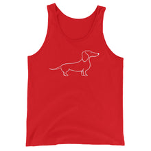 Load image into Gallery viewer, Dachshund Happy - Unisex/Men's Tank Top - WeeShopyDog