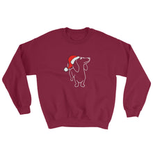 Load image into Gallery viewer, Dachshund Christmas Santa - Sweatshirt - WeeShopyDog