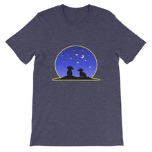 Load image into Gallery viewer, Dachshund Night Love - Unisex/Men's T-shirt - WeeShopyDog