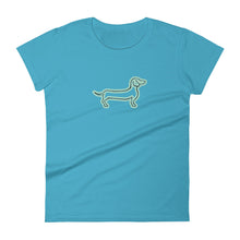 Load image into Gallery viewer, Dachshund Line - Women&#39;s T-shirt - WeeShopyDog
