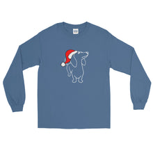Load image into Gallery viewer, Dachshund Christmas Santa - Long Sleeve T-Shirt - WeeShopyDog