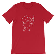 Load image into Gallery viewer, Dachshund Shy - Unisex/Men's T-shirt - WeeShopyDog