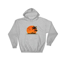 Load image into Gallery viewer, Dachshund Palm Tree - Hooded Sweatshirt - WeeShopyDog