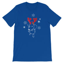 Load image into Gallery viewer, Dachshund Christmas Moose - Unisex/Men's T-shirt - WeeShopyDog