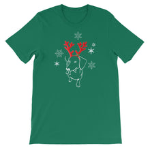 Load image into Gallery viewer, Dachshund Christmas Moose - Unisex/Men's T-shirt - WeeShopyDog
