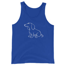 Load image into Gallery viewer, Dachshund Dreamer - Unisex/Men's Tank Top - WeeShopyDog
