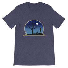 Load image into Gallery viewer, Dachshund Moon - Unisex/Men's T-shirt - WeeShopyDog