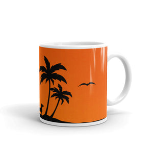 Dachshund Palm Tree - Mug - WeeShopyDog