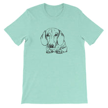 Load image into Gallery viewer, Dachshund Paw - Unisex/Men's T-shirt - WeeShopyDog