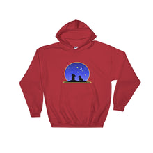 Load image into Gallery viewer, Dachshund Night Love - Hooded Sweatshirt - WeeShopyDog