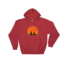 Load image into Gallery viewer, Dachshund In Love - Hooded Sweatshirt - WeeShopyDog