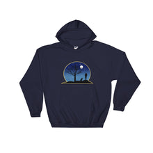 Load image into Gallery viewer, Dachshund Moon - Hooded Sweatshirt - WeeShopyDog