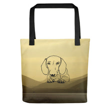Load image into Gallery viewer, Dachshund Paw Desert - Color Tote Bag - WeeShopyDog