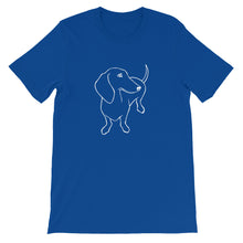 Load image into Gallery viewer, Dachshund Shy - Unisex/Men's T-shirt - WeeShopyDog