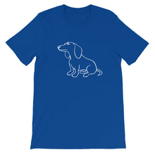 Load image into Gallery viewer, Dachshund Dreamer - Unisex/Men's T-shirt - WeeShopyDog