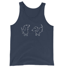 Load image into Gallery viewer, Dachshund Twins - Unisex/Men's Tank Top - WeeShopyDog