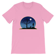 Load image into Gallery viewer, Dachshund Moon - Unisex/Men's T-shirt - WeeShopyDog