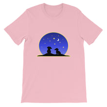 Load image into Gallery viewer, Dachshund Night Love - Unisex/Men's T-shirt - WeeShopyDog