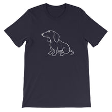 Load image into Gallery viewer, Dachshund Dreamer - Unisex/Men's T-shirt - WeeShopyDog