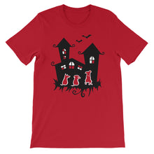 Load image into Gallery viewer, Dogs Halloween Castle - Unisex/Men's T-shirt - WeeShopyDog