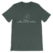 Load image into Gallery viewer, Dachshund Beauty Grass - Unisex/Men's T-shirt - WeeShopyDog