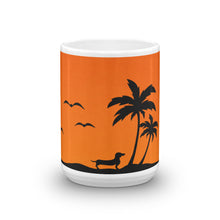 Load image into Gallery viewer, Dachshund Palm Tree - Mug - WeeShopyDog