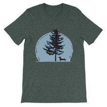 Load image into Gallery viewer, Dachshund Christmas Tree - Unisex/Men's T-shirt - WeeShopyDog