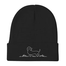 Load image into Gallery viewer, Dachshund Grass - Knit Beanie - WeeShopyDog