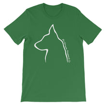 Load image into Gallery viewer, My German Shepherd Outline - Unisex/Men's T-shirt - WeeShopyDog