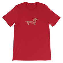 Load image into Gallery viewer, Dachshund Line - Unisex/Men's T-shirt - WeeShopyDog